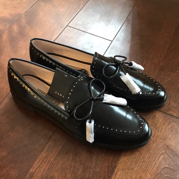 Zara Studded loafers slip on Sz 10❗️sold❗️ - Picture 7 of 8